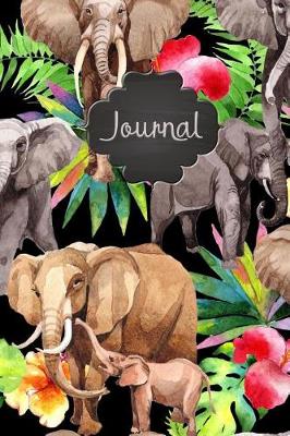 Book cover for Journal Elephants Safari