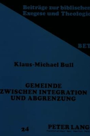 Cover of Gemeinde Zwischen Integration Und Abgrenzung