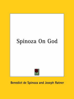 Book cover for Spinoza on God