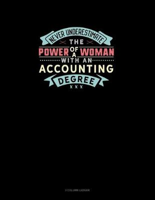 Book cover for Never Underestimate The Power Of A Woman With An Accounting Degree