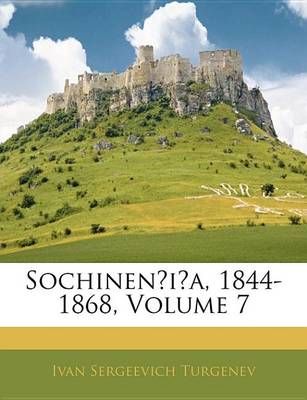 Book cover for Sochinenia, 1844-1868, Volume 7