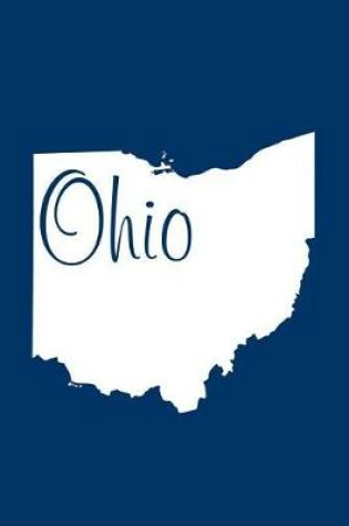 Cover of Ohio - Navy Blue Lined Notebook with Margins