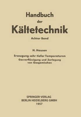 Book cover for Erzeugung Sehr Tiefer Temperaturen