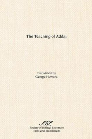 Cover of The Teaching of Addai