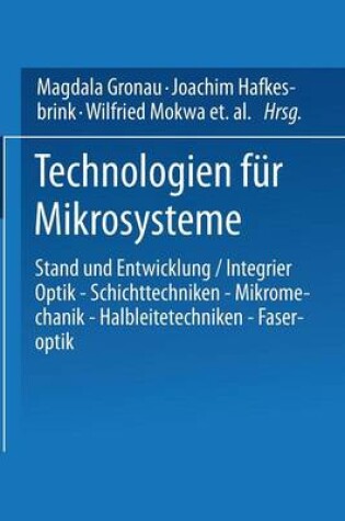 Cover of Technologien für Mikrosysteme