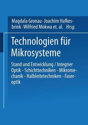 Book cover for Technologien für Mikrosysteme