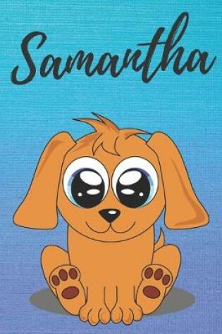 Cover of Samantha dog coloring book / notebook / journal / diary