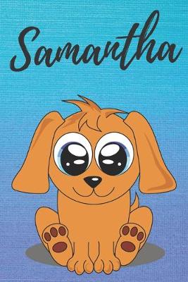 Book cover for Samantha dog coloring book / notebook / journal / diary