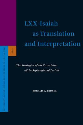 Book cover for LXX-Isaiah as Translation and Interpretation