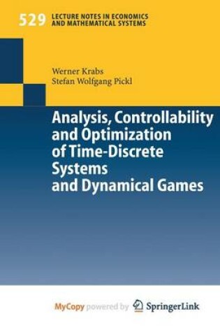Cover of Analysis, Controllability and Optimization of Time-Discrete Systems and Dynamical Games
