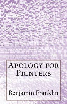 Book cover for Apology for Printers