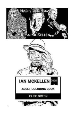 Cover of Ian McKellen Adult Coloring Book