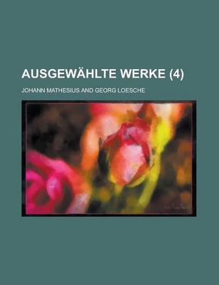 Book cover for Ausgewahlte Werke (4)