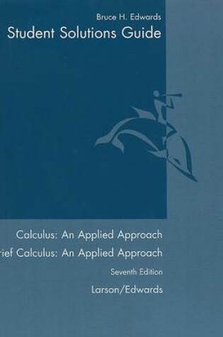 Cover of Calculus: An Applied Approach Student Solutions Guide