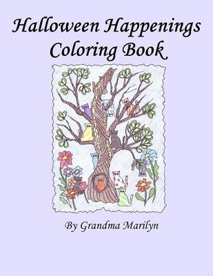 Book cover for Halloween Happenings Coloring Book