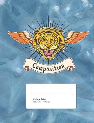 Book cover for Tiger Composition Book College Ruled