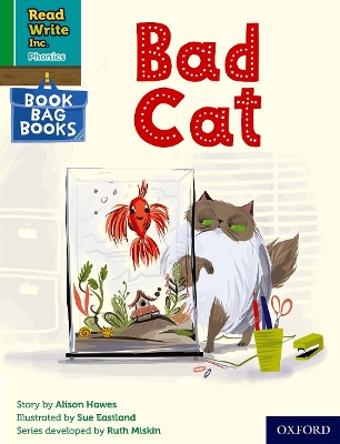 Book cover for Read Write Inc. Phonics: A bad cat (Green Set 1 Book Bag Book 3)