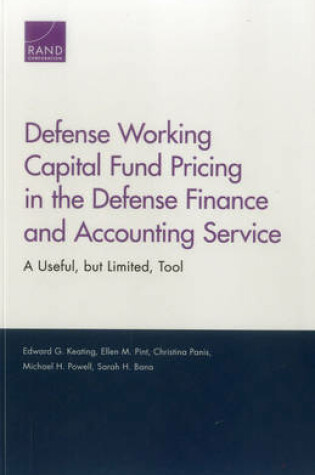Cover of Defense Working Capital Fund Pricing in the Defense Finance and Accounting Service