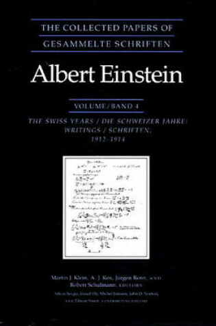 Cover of The Collected Papers of Albert Einstein, Volume 4