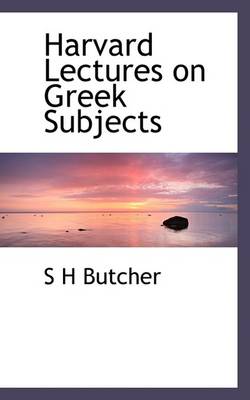 Book cover for Harvard Lectures on Greek Subjects