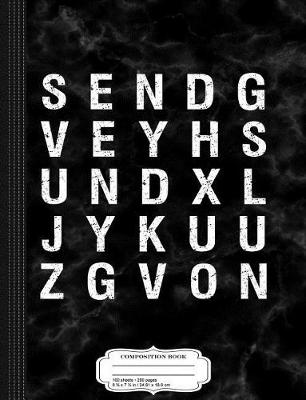 Book cover for Send Nudes Hidden Message Composition Notebook