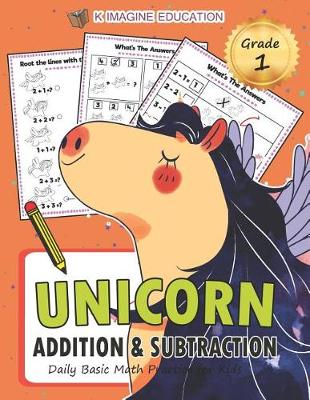 Book cover for Unicorn Addition and Subtraction Grade 1