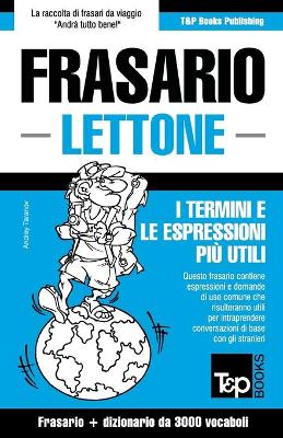 Book cover for Frasario Italiano-Lettone e vocabolario tematico da 3000 vocaboli