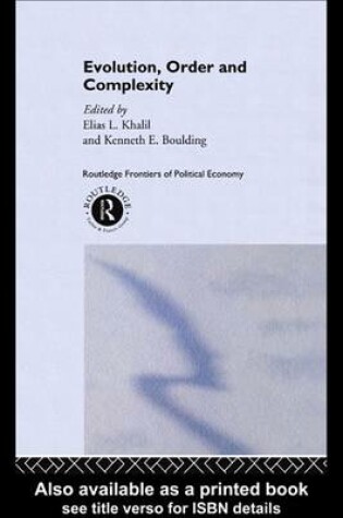 Cover of Evolution, Order and Complexity