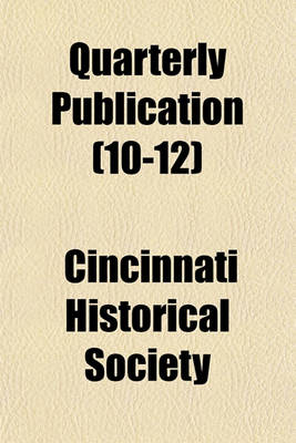 Book cover for Quarterly Publication (10-12)