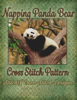Book cover for Napping Panda Bear Cross Stitch Pattern