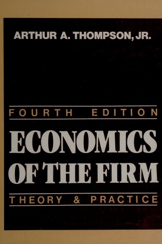 Cover of Economics of the Firm