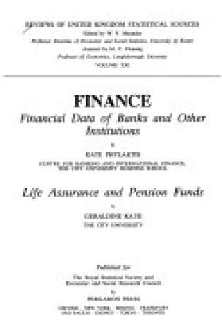 Cover of Financial Data of Banks and Other Institutions