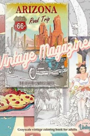 Cover of VINTAGE MAGAZINES Vintage coloring book for adults