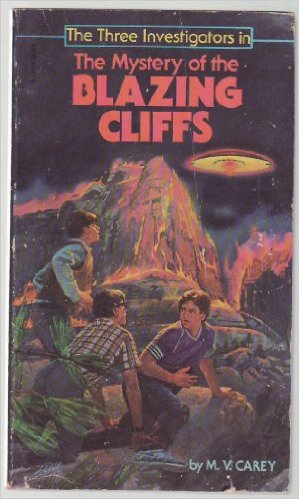 Book cover for Mystery of the Blazing Cliffs