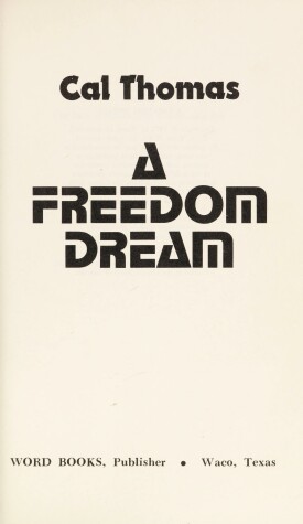 Book cover for A Freedom Dream