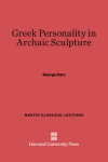 Book cover for Greek Personality in Archaic Sculpture