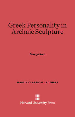 Cover of Greek Personality in Archaic Sculpture