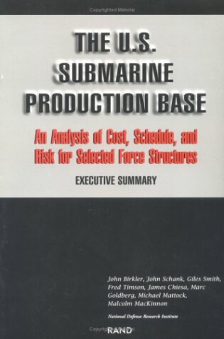 Cover of U.S.Submarine Production Base