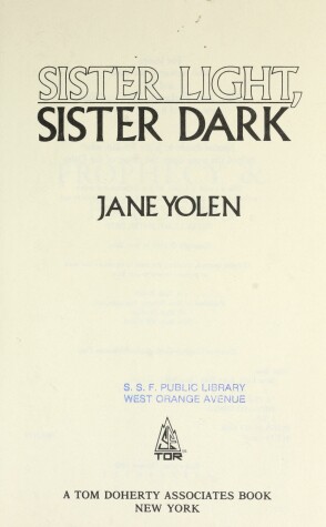 Book cover for Sister Light, Sister Dark