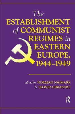 Book cover for The Establishment Of Communist Regimes In Eastern Europe, 1944-1949
