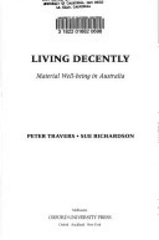 Cover of Living Decently