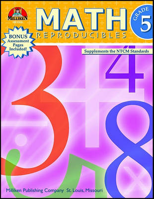 Book cover for Math Reproducibles - Grade 5