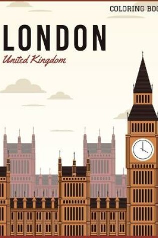 Cover of london united kingdom coloring book