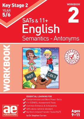 Book cover for KS2 Semantics Year 5/6 Workbook 2 - Antonyms