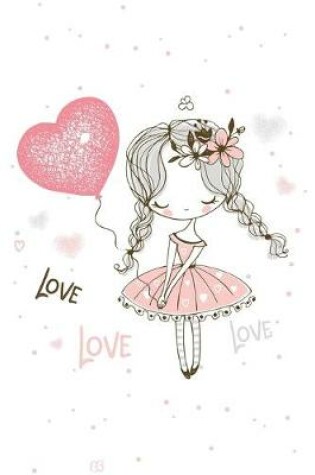 Cover of Love notebook love, cute for girls, calm love