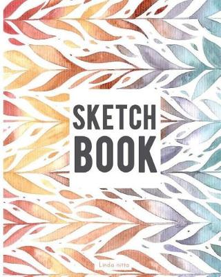 Book cover for Unlined Notebook, Blank Paper for Drawing, Doodling or Sketching 8 x10 inch 120