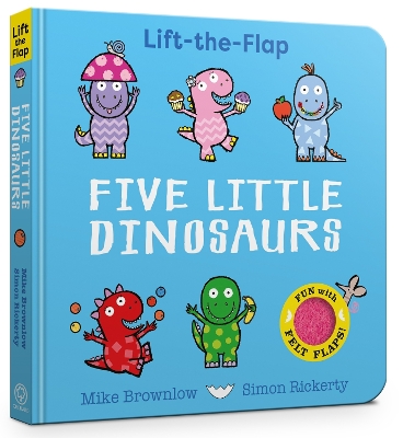 Book cover for Five Little Dinosaurs