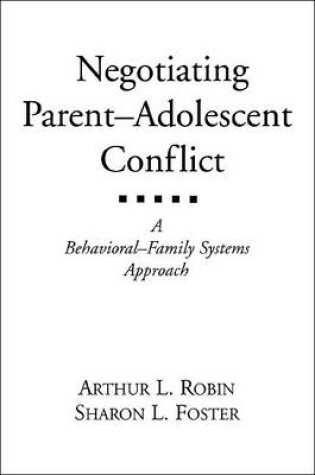 Cover of Negotiating Parent-Adolescent Conflict