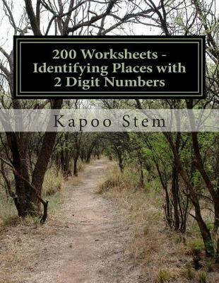 Book cover for 200 Worksheets - Identifying Places with 2 Digit Numbers