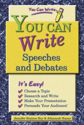 Cover of You Can Write Speeches and Debates
